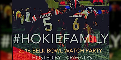 Virginia Tech: DMV's Official 2016 Belk Bowl Football Watch Party @ Parlay  primary image