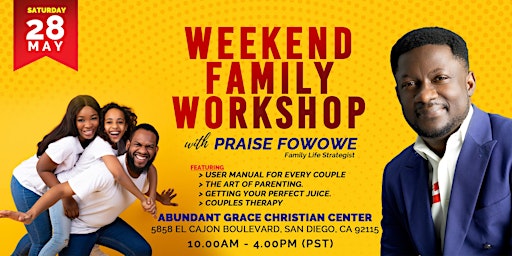 Weekend Family Workshop with Praise Fowowe
