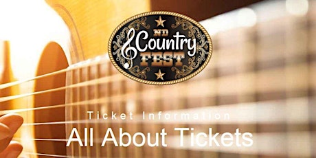 ND Country Fest 2017-General Admission- PIT- Camping Tickets primary image