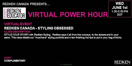 REDKEN CANADA - STYLING OBSESSED tickets