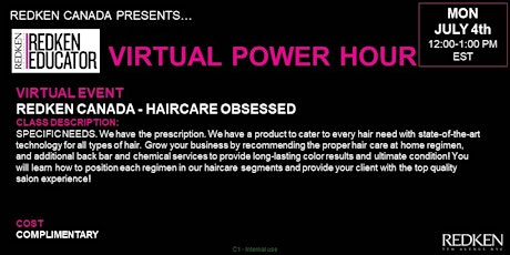 REDKEN CANADA - HAIRCARE OBSESSED tickets
