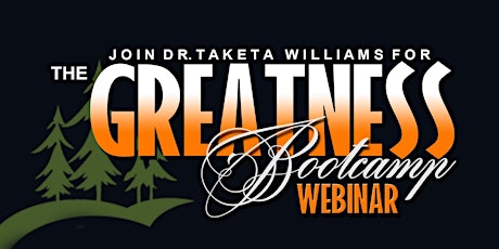 The GREATNESS Bootcamp Webinar primary image