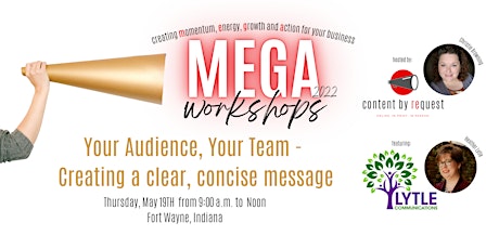 MEGA Workshops: Your Audience, Your  Team tickets