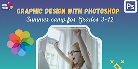 Summer Camp: Graphic Design in Photoshop, 1h/day tickets