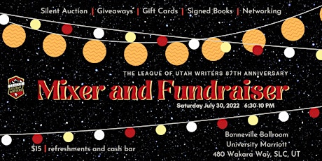 League of Utah Writers 87th Anniversary Mixer and Fundraiser tickets