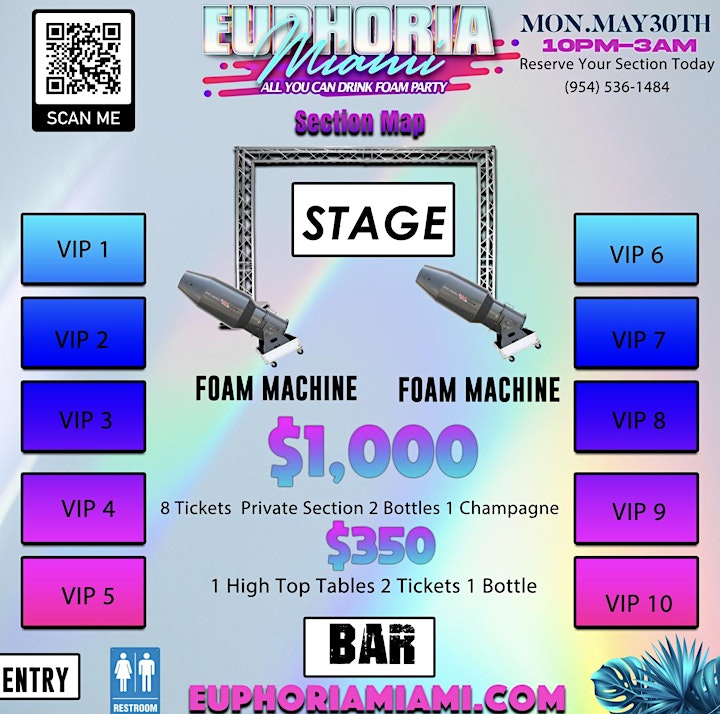 Euphoria Miami : FREE Drinks Til 12AM Foam Party - Hosted By @_Inhaleme image