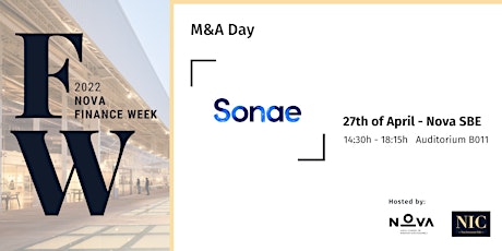 Nova Finance Week - M&A Day:  SONAE