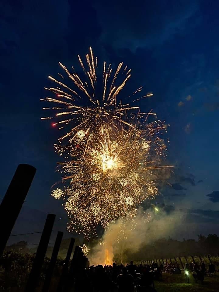 Red, White and BOOM! Fireworks at the Vineyard! image