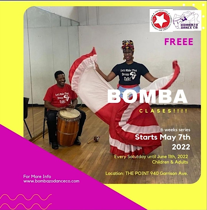 FREE BOMBA DANCE  CLASSES for CHILDREN image