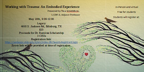 Working with Trauma: An Embodied Experience tickets