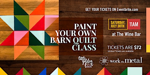 Paint Your Own Barn Quilt Class