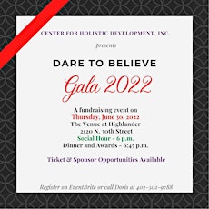 Dare to Believe fundraising Gala 2022 tickets