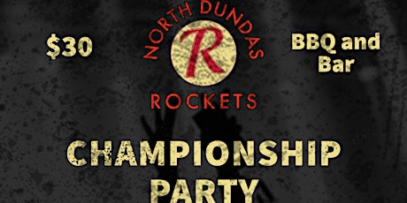 North Dundas Sr Rockets Championship Party tickets