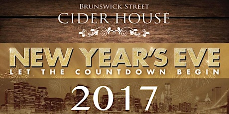 NYE 2016 @ THE CIDER HOUSE primary image