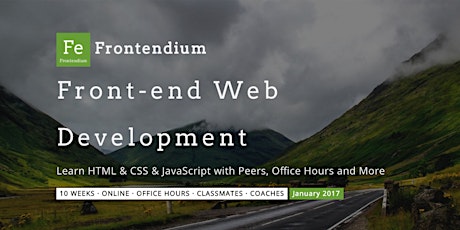 Frontendium – Front-end Web Development Course [Online] primary image