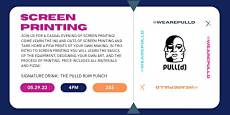 Screen Printing with Pulld tickets