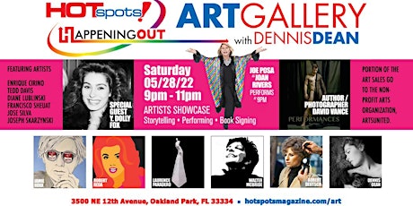 Artist's Showcase at the Hotspots! Art Gallery with Dennis Dean tickets