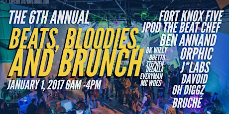 6th Annual Beats, Bloodies, and Brunch - New Year's Day - New Year's Eve LA after party primary image
