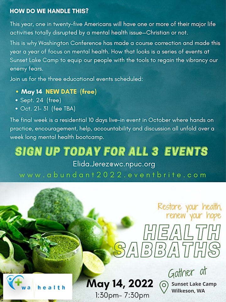 ABUNDANT HEALTH SABBATH - Improve Brain Health image