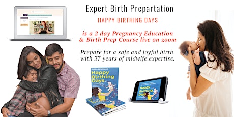 Birth preparation "Happy Birthing Days" Sat+Sun (English)  Online Live Tickets