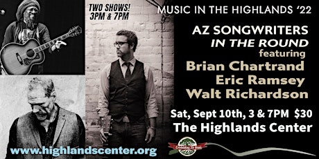 AZ Songwriters in the Round - Brian Chartrand, Eric Ramsey, Walt Richardson tickets