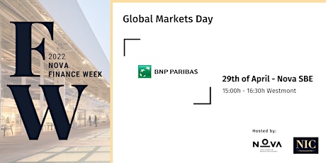 Imagem principal de Nova Finance Week - Global Markets Day:  BNP Paribas