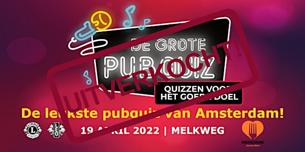 De Grote Pubquiz in Amsterdam - Quizzen voor het Goede Doel 2022