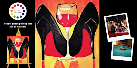 Museica's BYOB Sip & Paint - Black Pumps Red Wine primary image