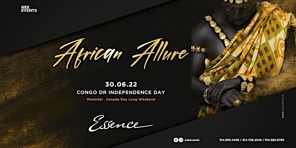 ★ AFRICAN ALLURE ★ Canada day long weekend