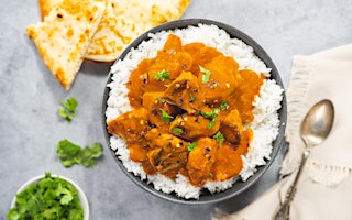 FREE Virtual Cooking Class: Indian Butter Chicken with Coconut Rice