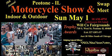 38th Annual Peotone (IL) Motorcycle Swap Meet Sun May 1st primary image