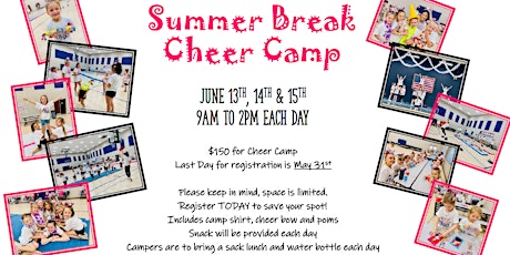Summer Break Cheer Camp primary image