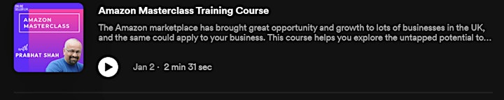Amazon Masterclass Training Course - London image