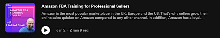Amazon FBA for Professional Sellers Training Course - London image