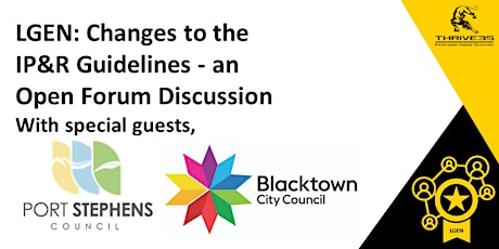 LGEN: Changes to the IP&R Guidelines - an open forum discussion tickets