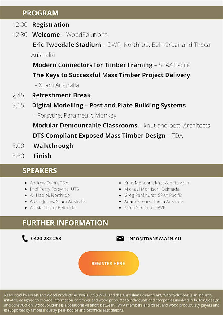 WoodSolutions Seminar | Timber Construction Update image