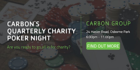 Carbon's Quarterly Charity Poker Night tickets