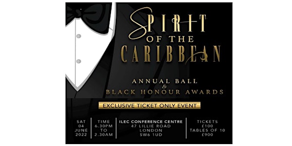 Spirit of the Caribbean Annual Ball & Black Honour Awards