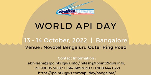 World API Day -  Bangalore on 13 - 14 October 2022