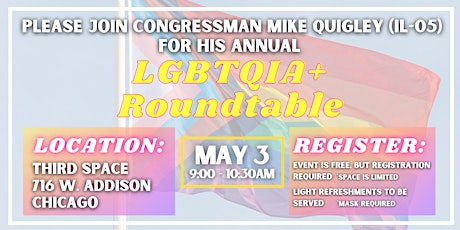 Congressman Quigley's LGBTQ+ Roundtable primary image