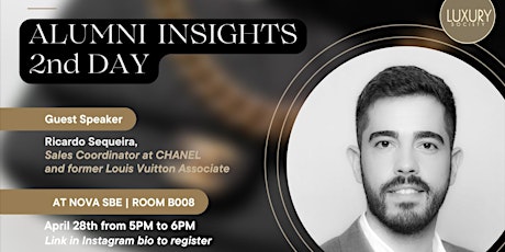 Alumni Insights with Ricardo Sequeira, from CHANEL