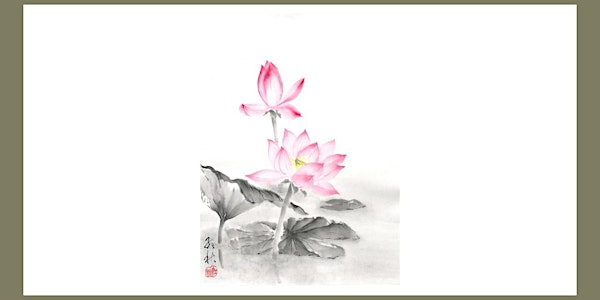Sumi-e Painting workshop “Coloured Lotus Flower” with KOSHU
