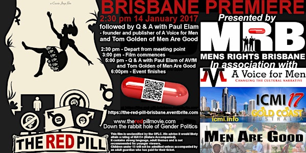 The Red Pill - Brisbane Premiere and Q & A with Paul Elam of A Voice for Me...