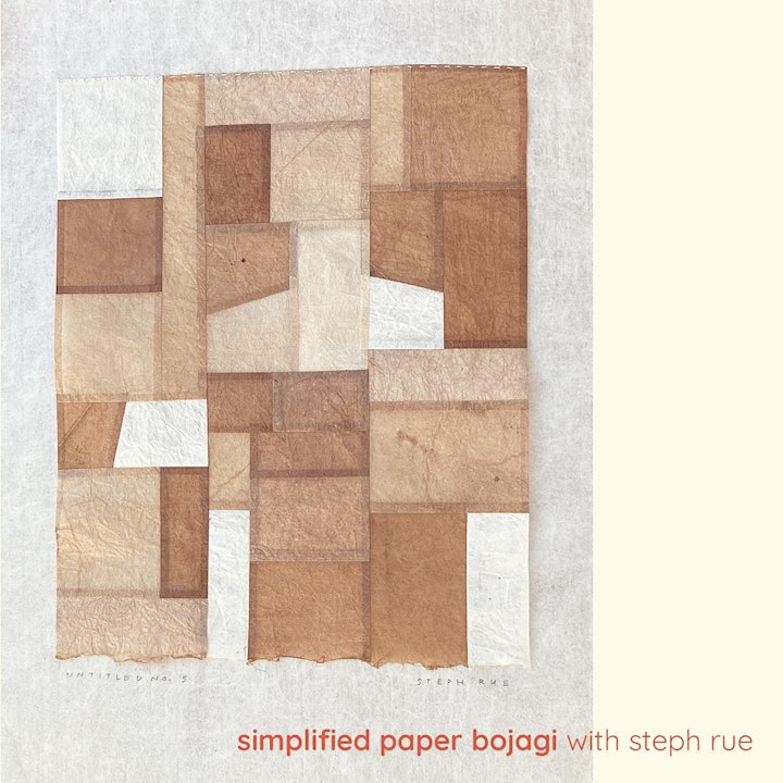 Simplified Paper Bojagi - DIY Virtual Art Workshop Series image