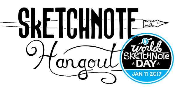 Sketchnote Hangout + #SNDay2017: Live January's 2017 #SNchallenge with Maka...