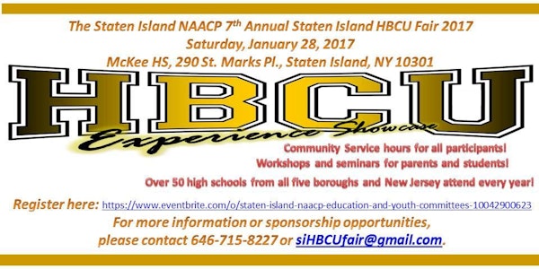 Staten Island NAACP 7th Annual Staten Island HBCU Fair 2017