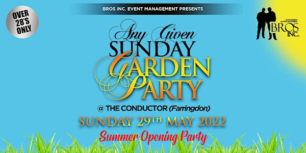 AGS Garden Party - Sunday 29th May 2022