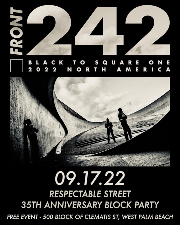 Front 242 at Respectable Street 35th Anniversary Block Party image