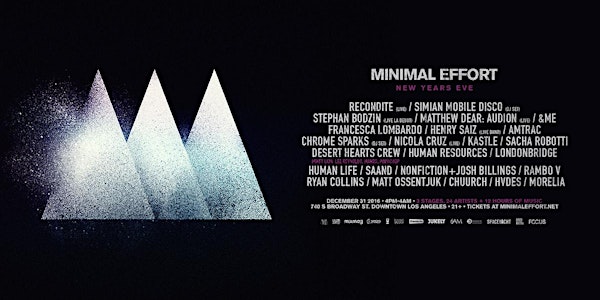 Minimal Effort: NYE
