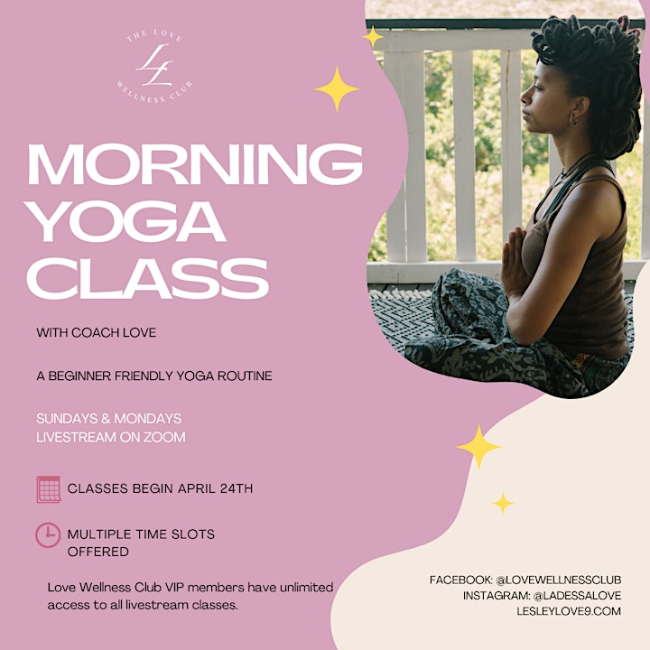 Morning Yoga Livestream Class image